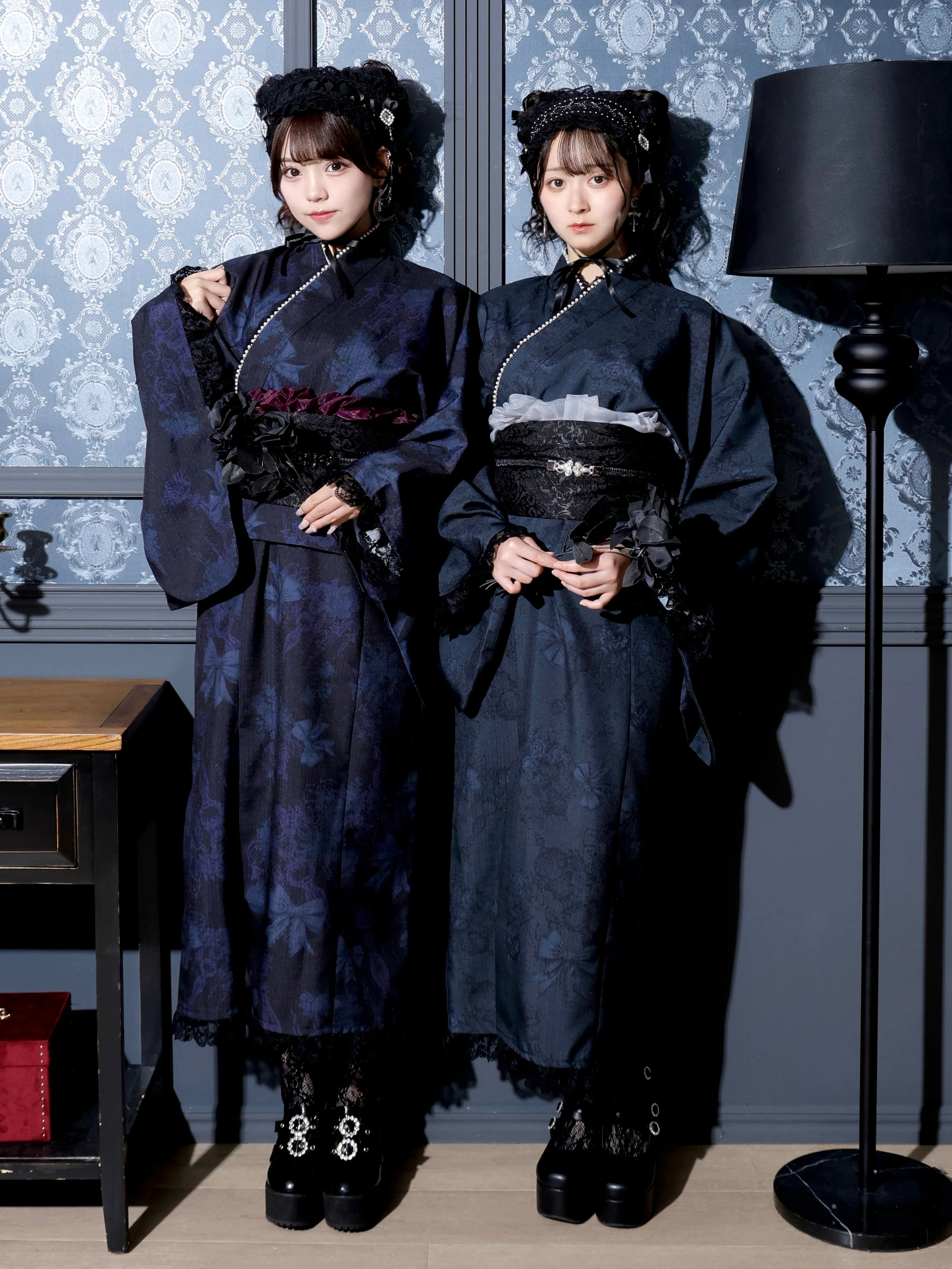 NOEMIE 黒 浴衣・帯セット NOEMIE 浴衣 黒 - メルカリ