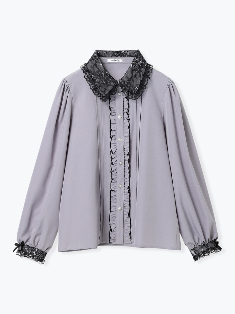 完売♥️新作新品✨クラシックプリントカラーブラウス✨ NVY パズルダイ シャツブラウス｜BIGI online store - ビギ オンラインストア