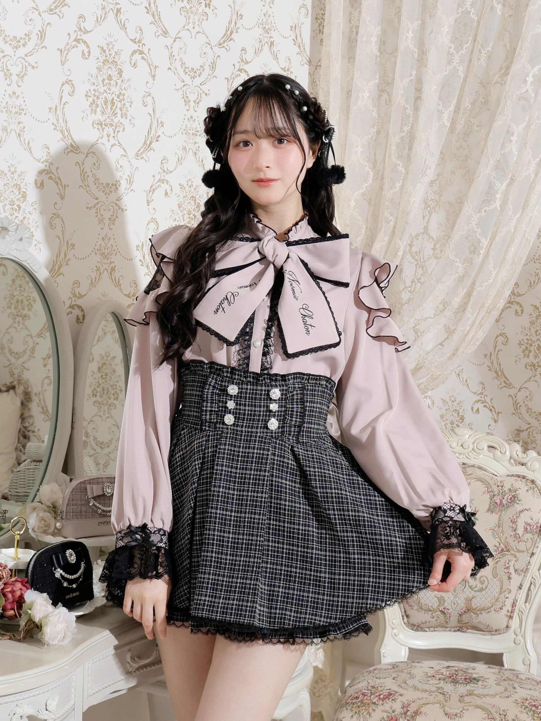 刺繡リボンオープンショルダーブラウス（シャツ・ブラウス｜オフ