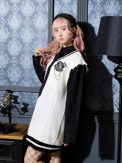 NOEMIE(ノエミー) |ケーブルフェイクレイヤーユニセックスニットベスト