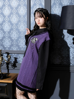 NOEMIE(ノエミー) |ケーブルフェイクレイヤーユニセックスニットベスト