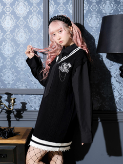 NOEMIE(ノエミー) |ケーブルフェイクレイヤーユニセックスニットベスト