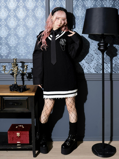 NOEMIE(ノエミー) |ケーブルフェイクレイヤーユニセックスニットベスト