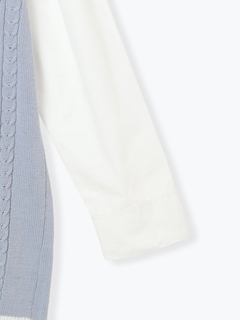 NOEMIE(ノエミー) |ケーブルフェイクレイヤーユニセックスニットベスト