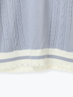 NOEMIE(ノエミー) |ケーブルフェイクレイヤーユニセックスニットベスト
