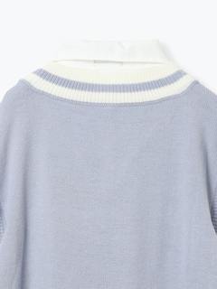 NOEMIE(ノエミー) |ケーブルフェイクレイヤーユニセックスニットベスト