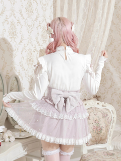 NOEMIE(ノエミー) |キラキラリボンオープンショルダープチハイカットソー