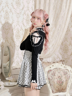 NOEMIE(ノエミー) |キラキラリボンオープンショルダープチハイカットソー