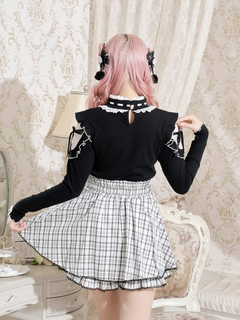 NOEMIE(ノエミー) |キラキラリボンオープンショルダープチハイカットソー