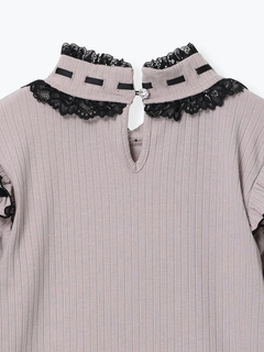 NOEMIE(ノエミー) |キラキラリボンオープンショルダープチハイカットソー