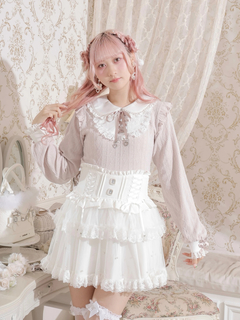 NOEMIE(ノエミー) |お嬢さんハートチャームレースアップカットソー