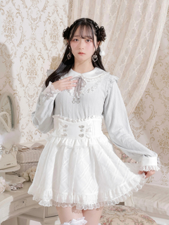 NOEMIE(ノエミー) |お嬢さんハートチャームレースアップカットソー