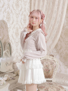 NOEMIE(ノエミー) |お嬢さんハートチャームレースアップカットソー