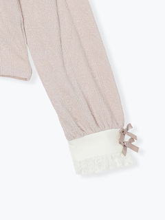 NOEMIE(ノエミー) |お嬢さんハートチャームレースアップカットソー