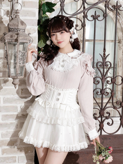 NOEMIE(ノエミー) |お嬢さんメニーリボンパールオープンショルダーカットソー