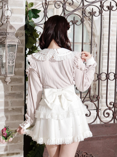 NOEMIE(ノエミー) |お嬢さんメニーリボンパールオープンショルダーカットソー