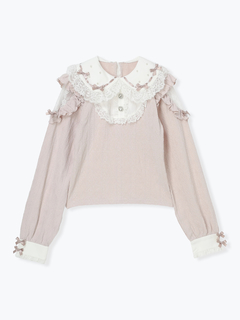 NOEMIE(ノエミー) |お嬢さんメニーリボンパールオープンショルダーカットソー