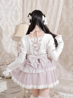 NOEMIE(ノエミー) |お嬢さんバックレースアップフレアスリーブカットソー