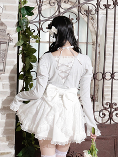 NOEMIE(ノエミー) |お嬢さんバックレースアップフレアスリーブカットソー