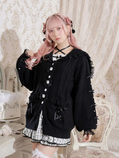 NOEMIE(ノエミー) |メニーリボンケーブルセーラカーデ