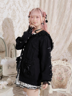 NOEMIE(ノエミー) |メニーリボンケーブルセーラカーデ