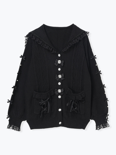 NOEMIE(ノエミー) |メニーリボンケーブルセーラカーデ