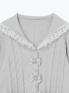 NOEMIE(ノエミー) |メニーリボンケーブルセーラカーデ