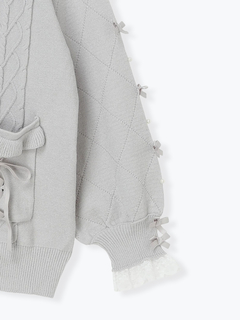 NOEMIE(ノエミー) |メニーリボンケーブルセーラカーデ