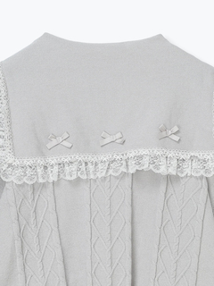 NOEMIE(ノエミー) |メニーリボンケーブルセーラカーデ