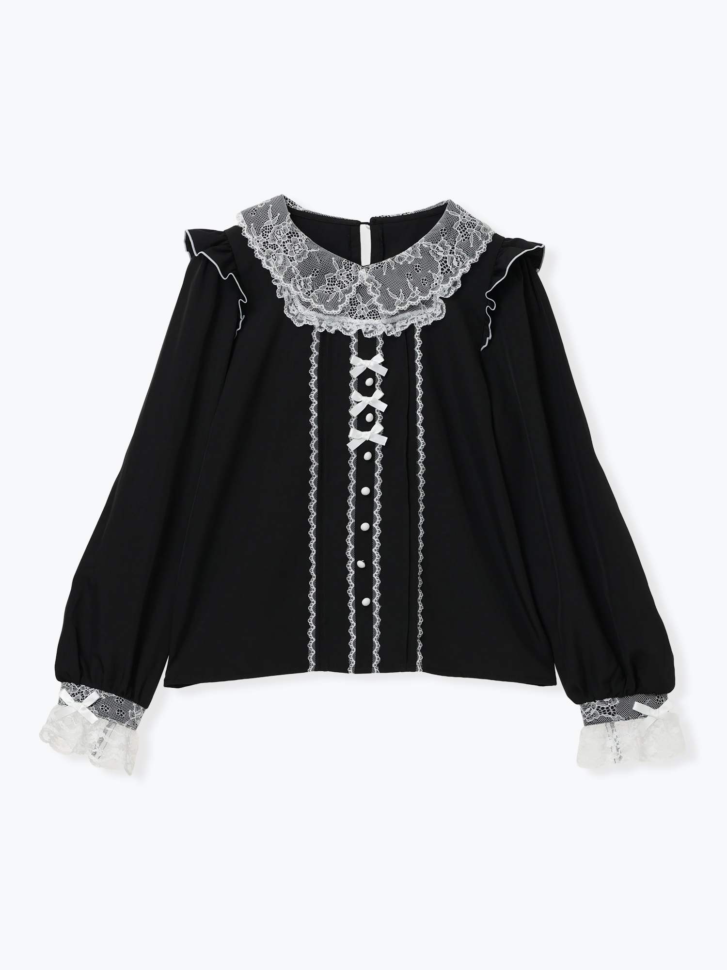 メニーリボンデコルテレースブラウス（シャツ・ブラウス｜ピンク・A柄