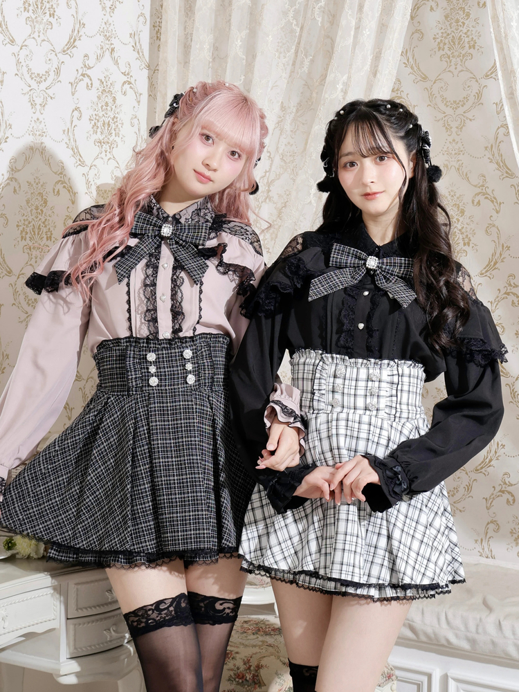 ゴシックドレッシーラッフルセットアップ（セットアップ｜ワイン