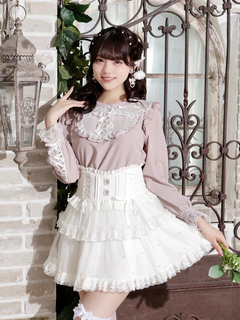 NOEMIE(ノエミー) |メニーリボンレースアップブラウス