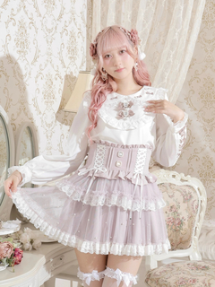 NOEMIE(ノエミー) |メニーリボンレースアップブラウス