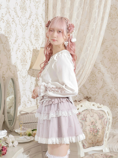 NOEMIE(ノエミー) |メニーリボンレースアップブラウス