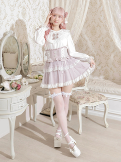 NOEMIE(ノエミー) |メニーリボンレースアップブラウス