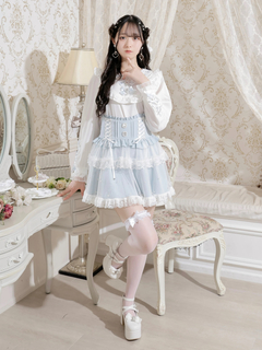 NOEMIE(ノエミー) |メニーリボンレースアップブラウス