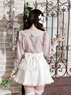 NOEMIE(ノエミー) |メニーリボンレースアップブラウス