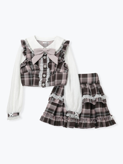 NOEMIE(ノエミー) |キラキラハートレイヤード風ティアードセットアップ