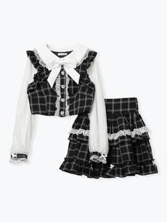 NOEMIE(ノエミー) |キラキラハートレイヤード風ティアードセットアップ