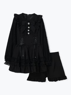 NOEMIE(ノエミー) |ハートビジューレースアップセットアップ