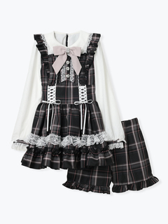 NOEMIE(ノエミー) |ハートビジューレースアップセットアップ