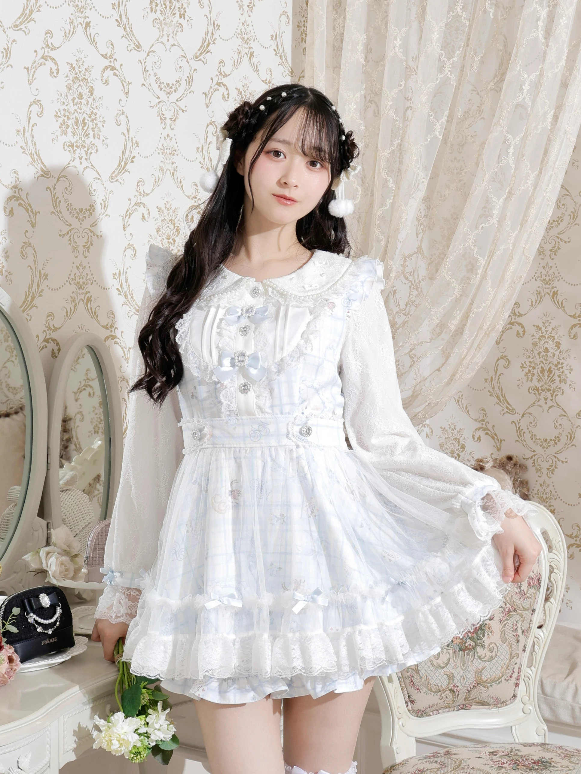 地雷 ノエミー NOEME ケープ ブラウス マーズ スカパン セットアップ