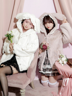 NOEMIE(ノエミー) |うさ耳ポケットハート袖スピンドルファーブルゾン