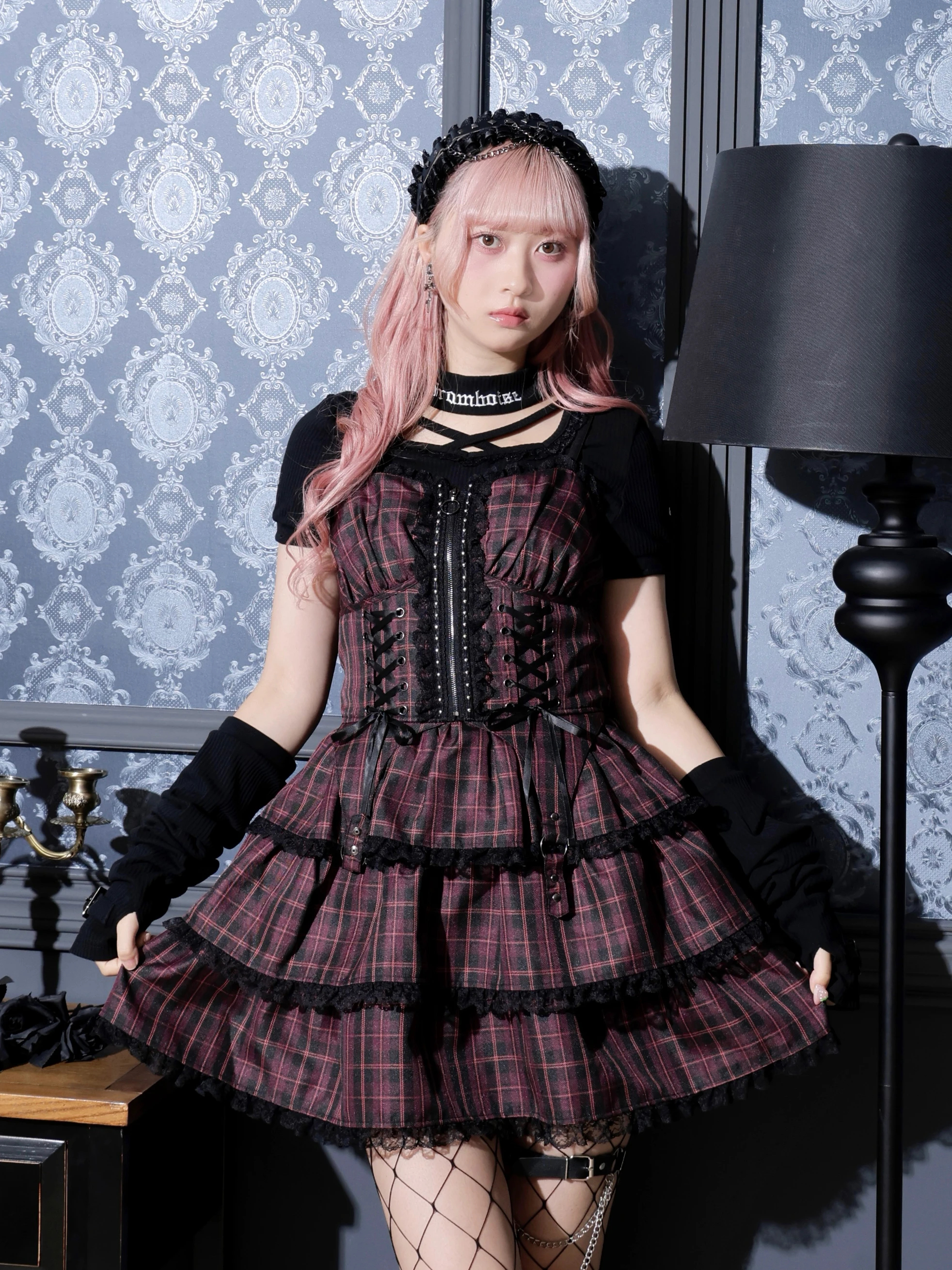 00s 希少 LIZLISA 総レースコルセット風レースアップキャミワンピ 姫系 ワンピース ｜ LIZ LISA（リズリサ）公式通販 ｜ Tokyo Kawaii Life