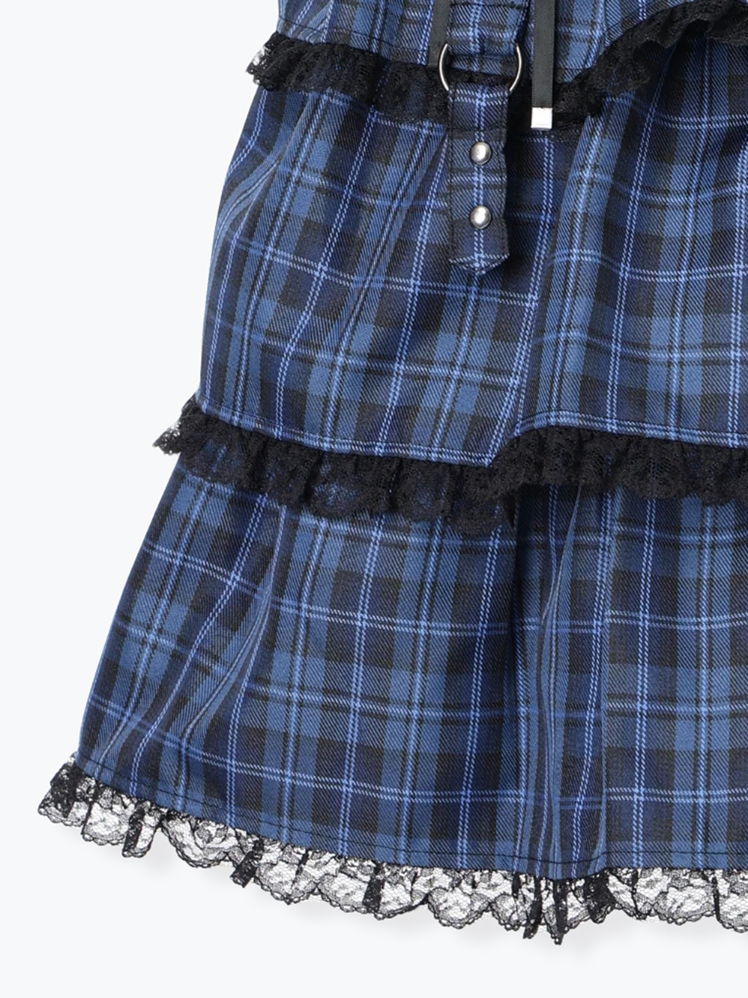 コルセットレースアップティアードキャミワンピース（ミニワンピース