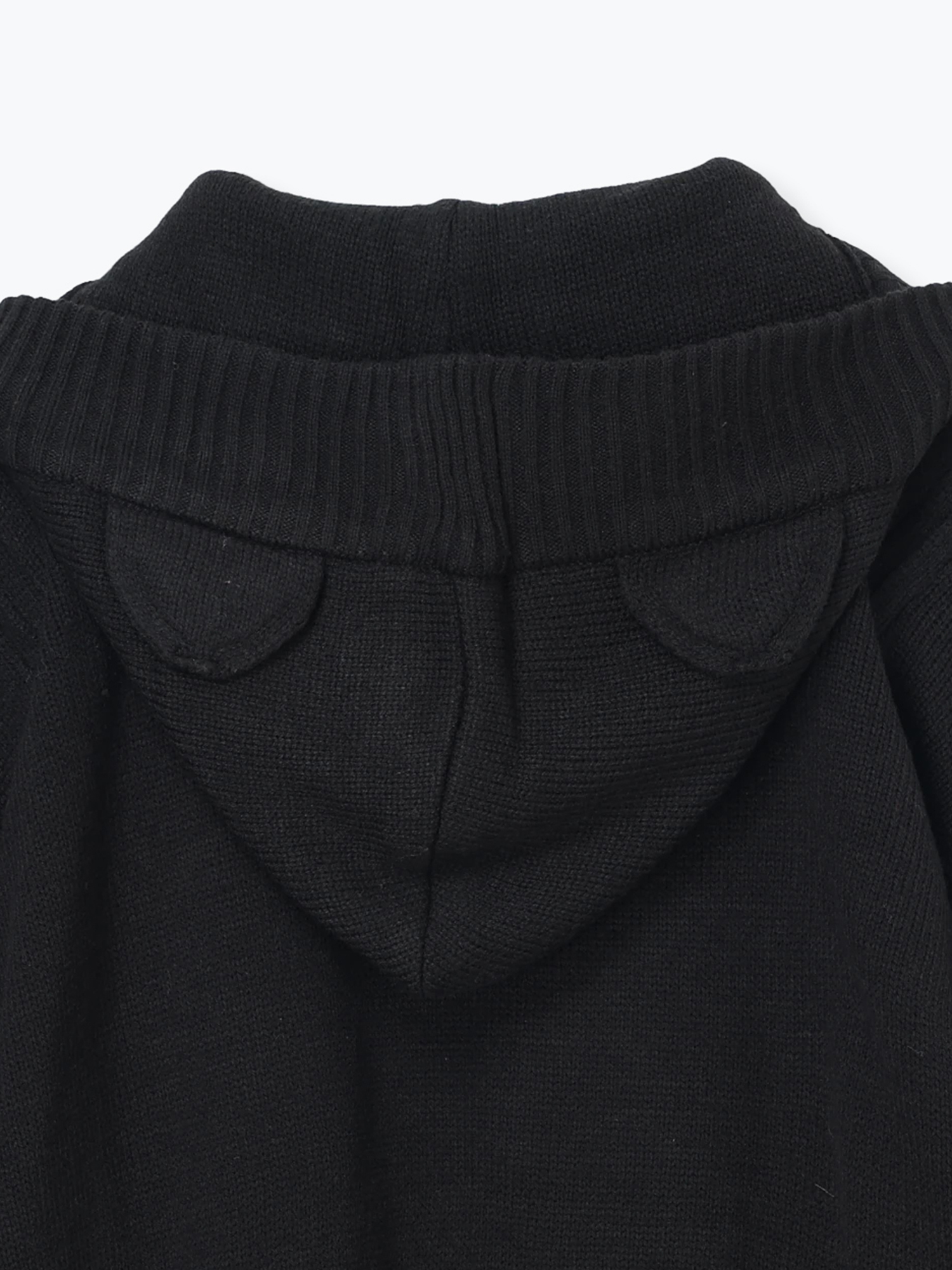 病みくまジャガードユニセックスニット（パーカー｜紫・黒）｜【公式