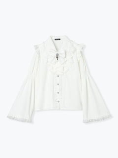 NOEMIE(ノエミー) |ラッフルフリルフレアスリーブブラウス