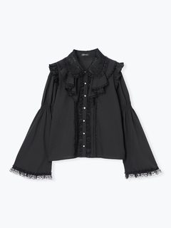 NOEMIE(ノエミー) |ラッフルフリルフレアスリーブブラウス