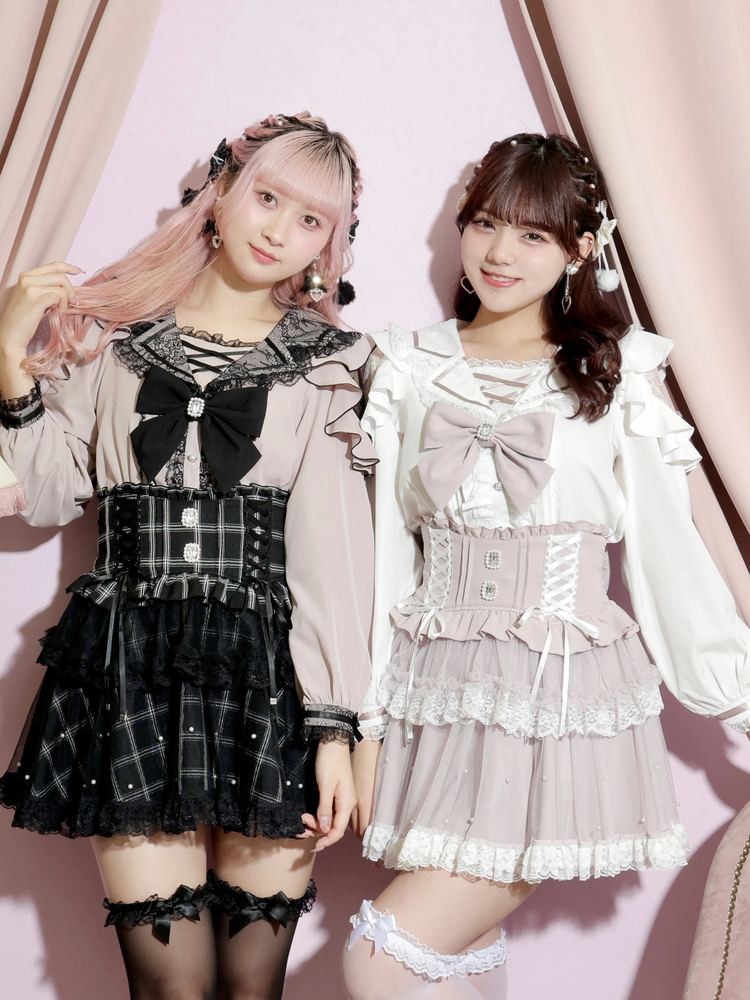 NOEMIE(ノエミー) |トレンチセーラーオープンショルダーブラウス