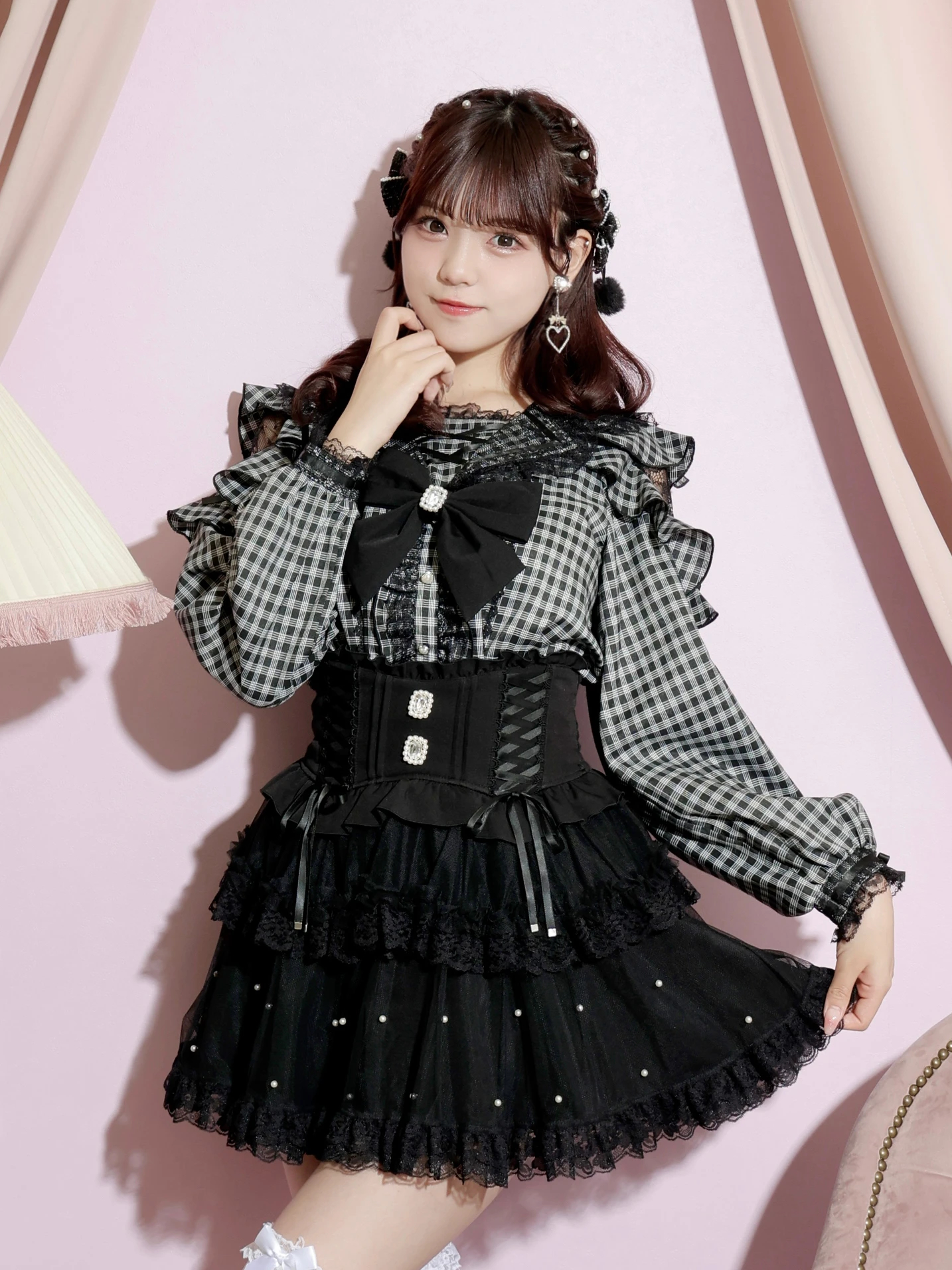 トレンチセーラーオープンショルダーブラウス（シャツ・ブラウス